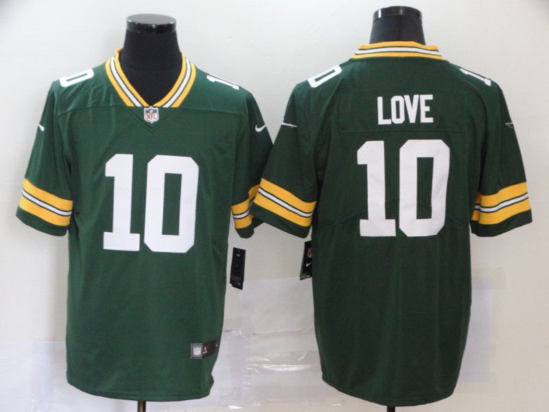 Men Green Bay Packers 10 Love Green Nike Vapor Untouchable Stitched Limited NFL Jerseys